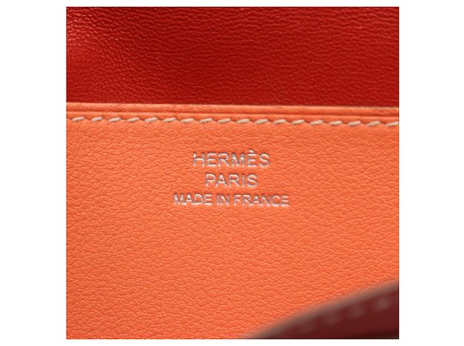Hermès Portefeuille long plié Dogon Hermes Rose Bordeaux - vue 5