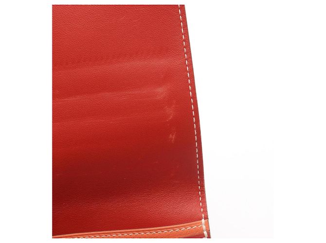 Hermès Portefeuille long plié Dogon Hermes Rose Bordeaux - vue 7