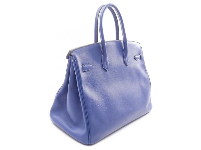 Hermès Borsa Hermes Birkin 35 Blue Electric - vista 2