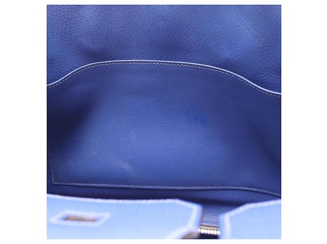 Hermès Borsa Hermes Birkin 35 Blue Electric - vista 7