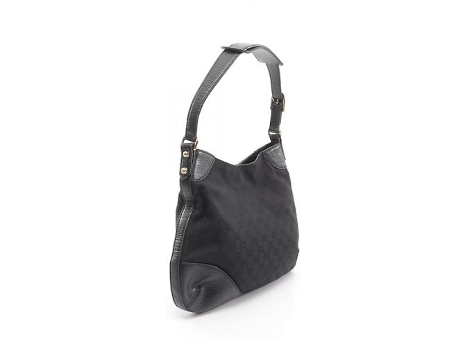 Borsa a tracolla Gucci Hustler Bit GG Canvas Nero - vista 2