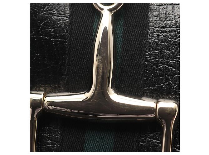 Borsa a tracolla Gucci Hustler Bit GG Canvas Nero - vista 6
