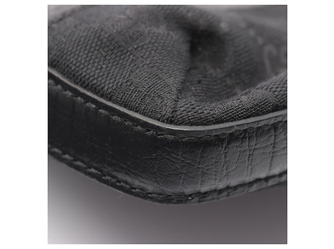 Borsa a tracolla Gucci Hustler Bit GG Canvas Nero - vista 8