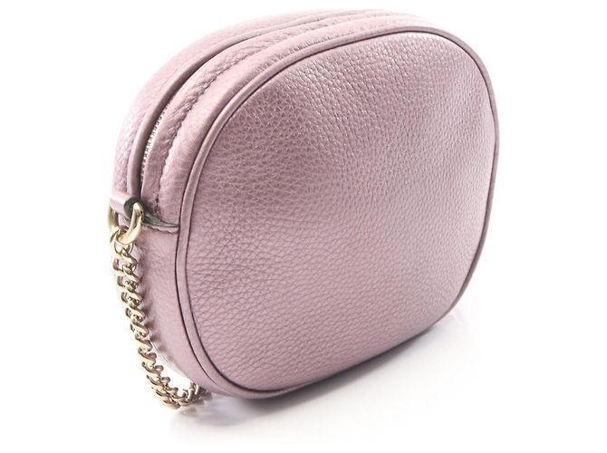 Borsa a Spalla Gucci Soho Tassel Metallic Porpora - vista 2