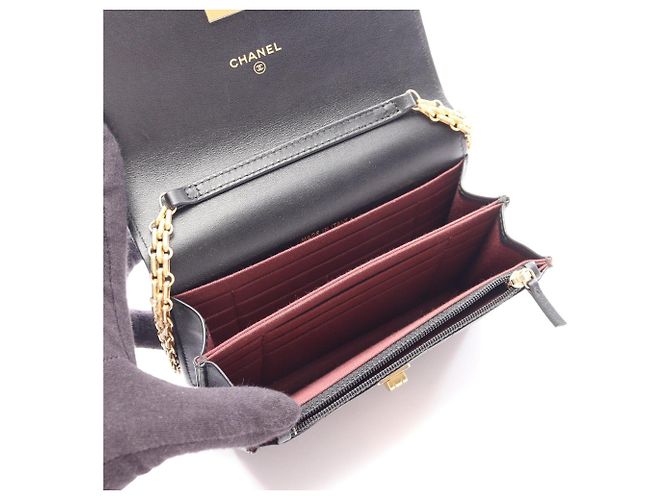 Borsa a tracolla mini Chanel 2.55 Matelassé Nero - vista 3