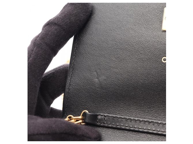 Borsa a tracolla mini Chanel 2.55 Matelassé Nero - vista 6