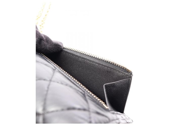 Borsa a tracolla mini Chanel 2.55 Matelassé Nero - vista 7