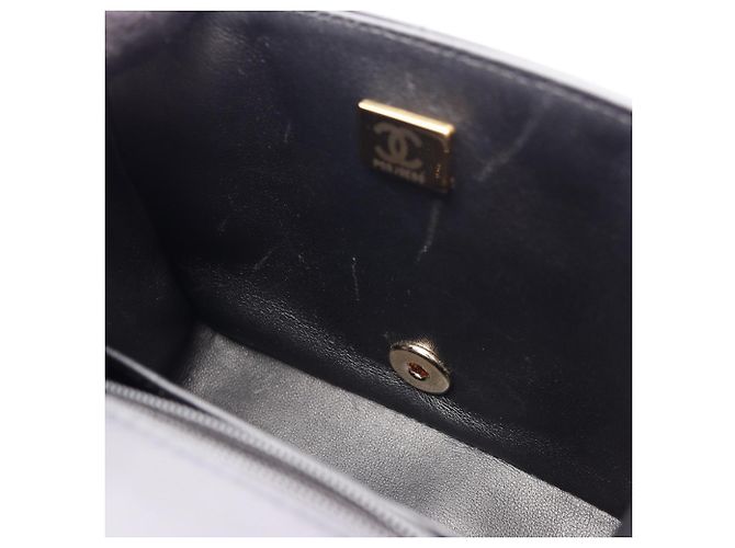 Mini borsa a tracolla Chanel Chocolate Bar Flap Nero - vista 6