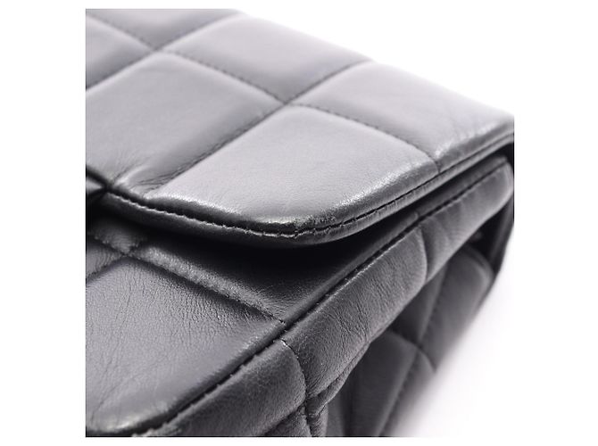 Mini borsa a tracolla Chanel Chocolate Bar Flap Nero - vista 9