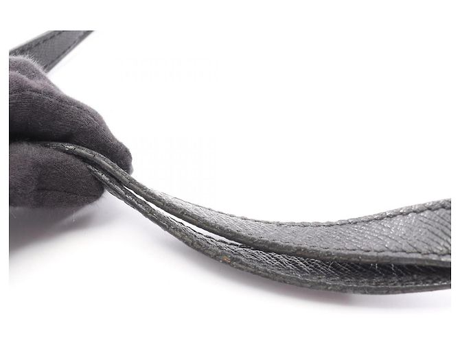 Borsa Tote Chanel in pelle di vitello granulata nera Nero - vista 12