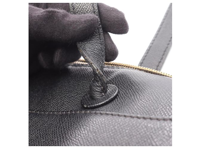 Borsa Tote Chanel in pelle di vitello granulata nera Nero - vista 14