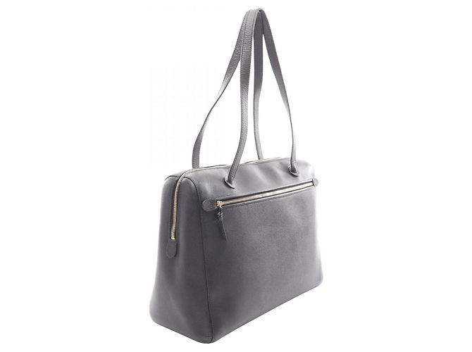 Borsa Tote Chanel in pelle di vitello granulata nera Nero - vista 2