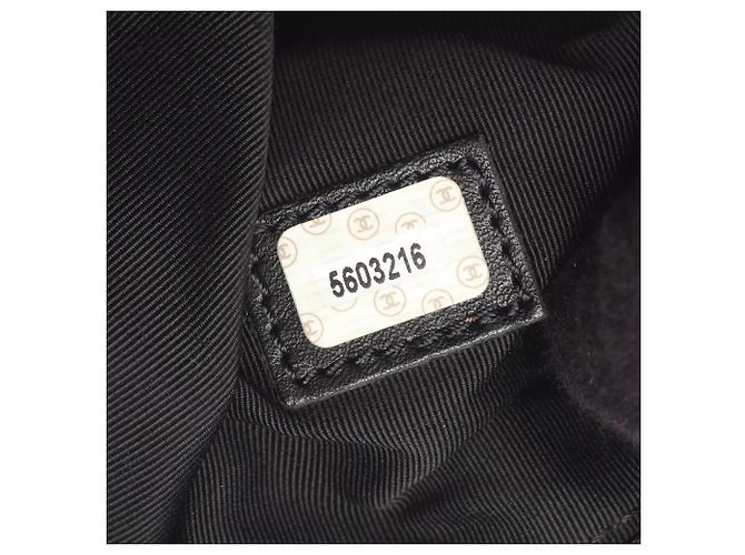 Borsa Tote Chanel in pelle di vitello granulata nera Nero - vista 5