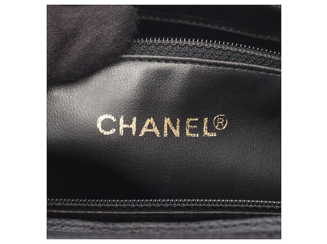 Borsa Tote Chanel Triple Coco Mark Nero - vista 4