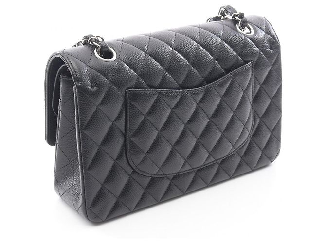 Timeless Chanel Matelassé Double Flap Schultertasche Schwarz - Ansicht 2