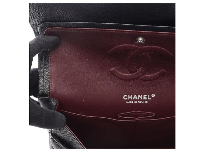 Timeless Chanel Matelassé Double Flap Schultertasche Schwarz - Ansicht 6
