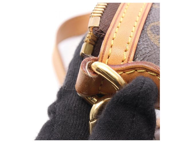 Borsa Louis Vuitton Palermo PM Marrone - vista 10
