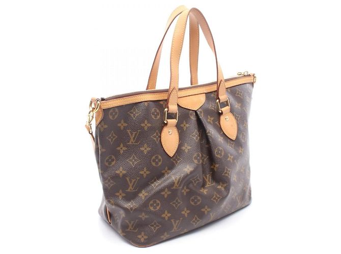 Borsa Louis Vuitton Palermo PM Marrone - vista 2
