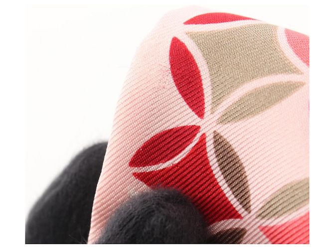Foulard a nastro in seta rosa Louis Vuitton - vista 6