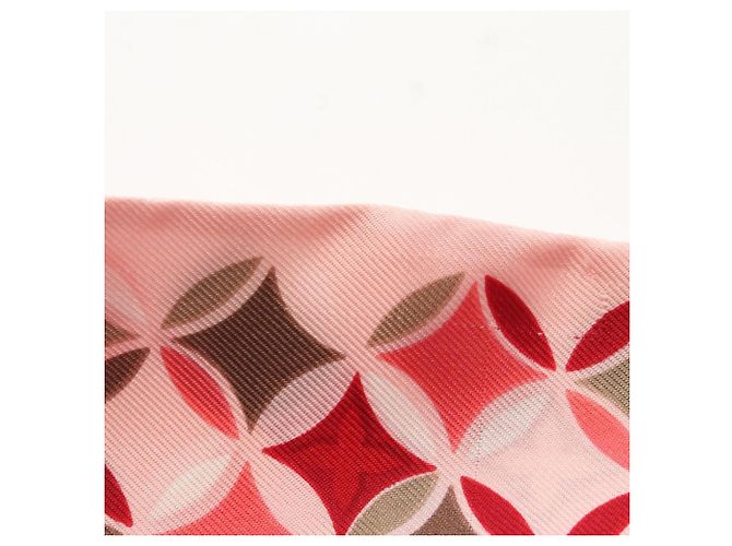 Foulard a nastro in seta rosa Louis Vuitton - vista 9