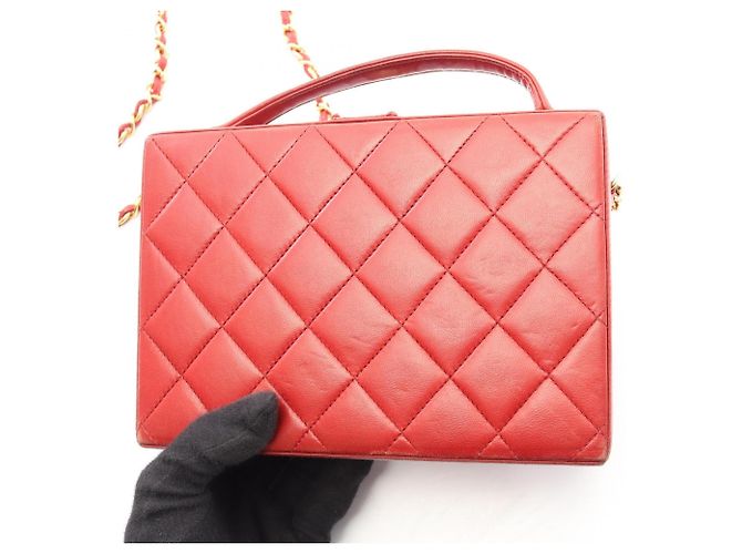 Borsa 2-Way Matelassé Chanel Rosso - vista 8