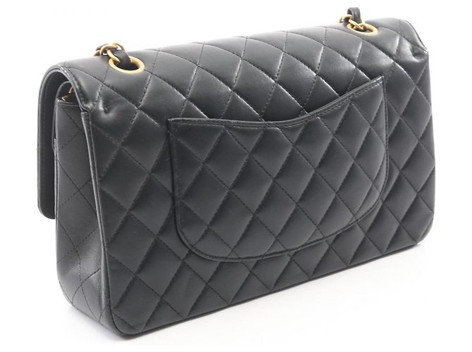 Borsa a Spalla Chanel Matelassé Double Flap Nero - vista 2