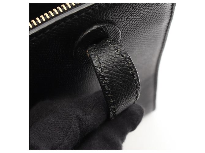 Borsa Tote Chanel in pelle di vitello martellata nera Nero - vista 7