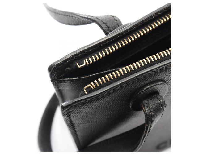 Borsa Tote Chanel in pelle di vitello martellata nera Nero - vista 8