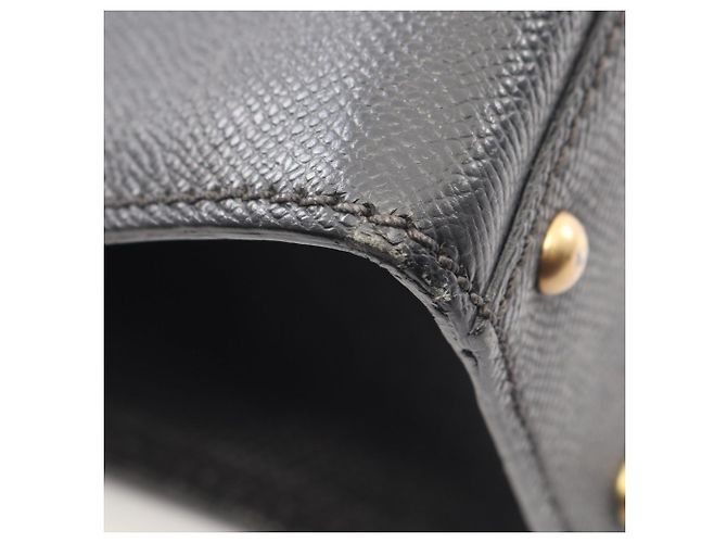 Borsa Tote Chanel in pelle di vitello martellata nera Nero - vista 9