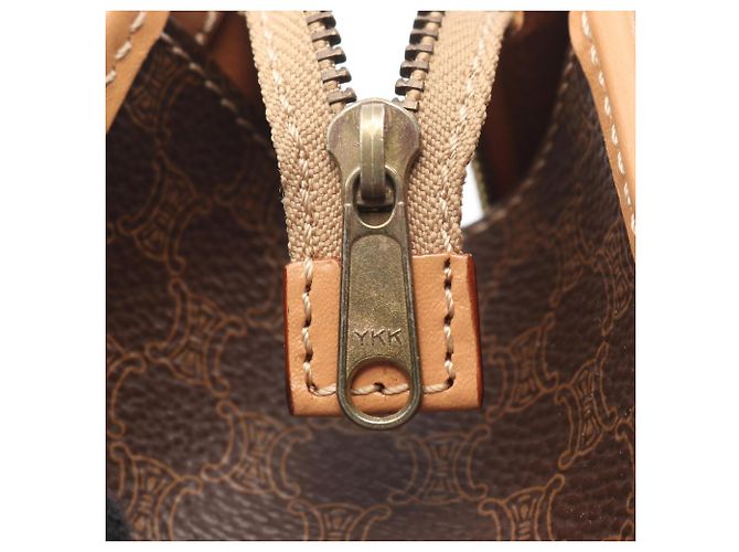 Céline Celine Macadam 2-Way Handtasche Braun Beige - Ansicht 6