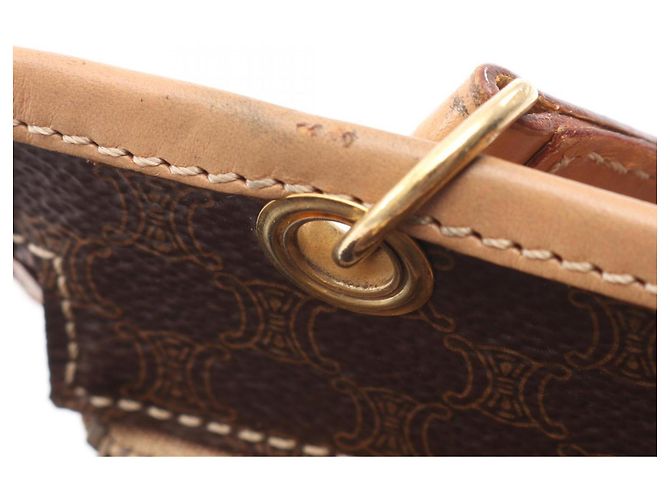 Céline Celine Macadam 2-Way Handtasche Braun Beige - Ansicht 7