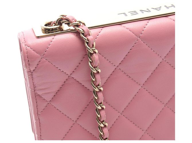 Borsa a Spalla Chanel Trendy CC Matelassé Rosa - vista 10