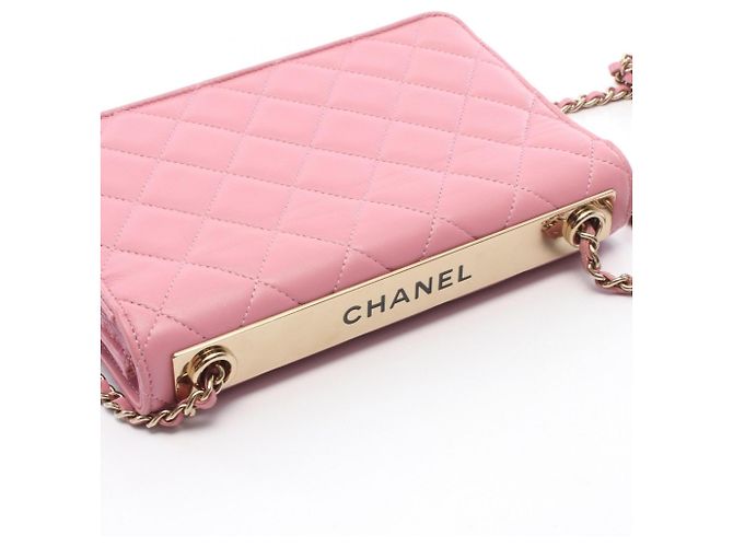 Borsa a Spalla Chanel Trendy CC Matelassé Rosa - vista 11