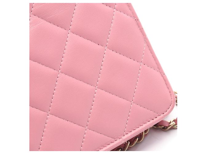 Borsa a Spalla Chanel Trendy CC Matelassé Rosa - vista 9