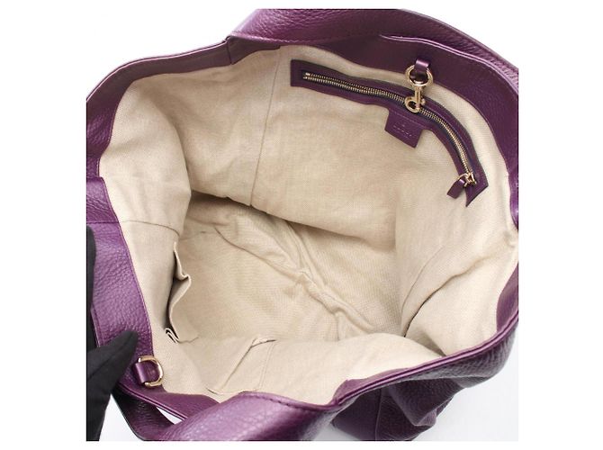 Borsa Tote Gucci Greenwich Metallic Porpora - vista 3