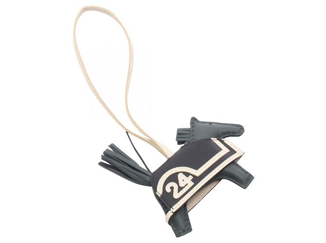 Hermès Hermes Rodeo PM Robeo Coeur Charm Nero Verde Crudo - vista 2