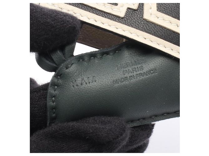 Hermès Hermes Rodeo PM Robeo Coeur Charm Nero Verde Crudo - vista 3