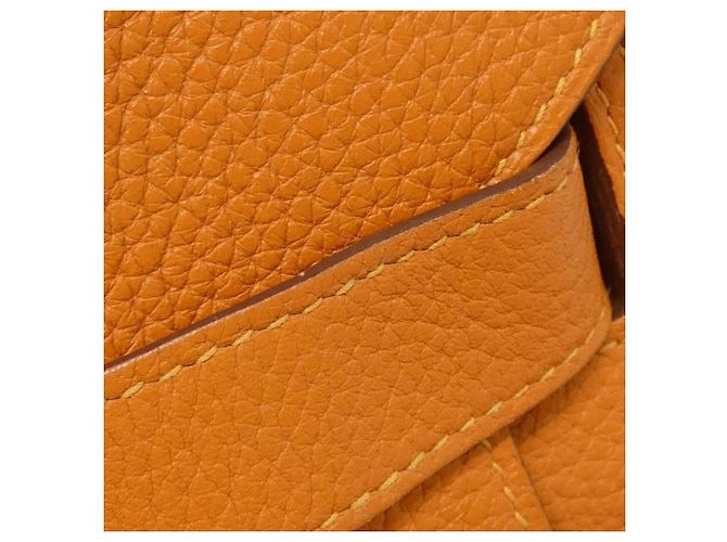 Hermès Borsa a tracolla Hermes Jypsiere Eclat 34cm Arancione Senape - vista 4