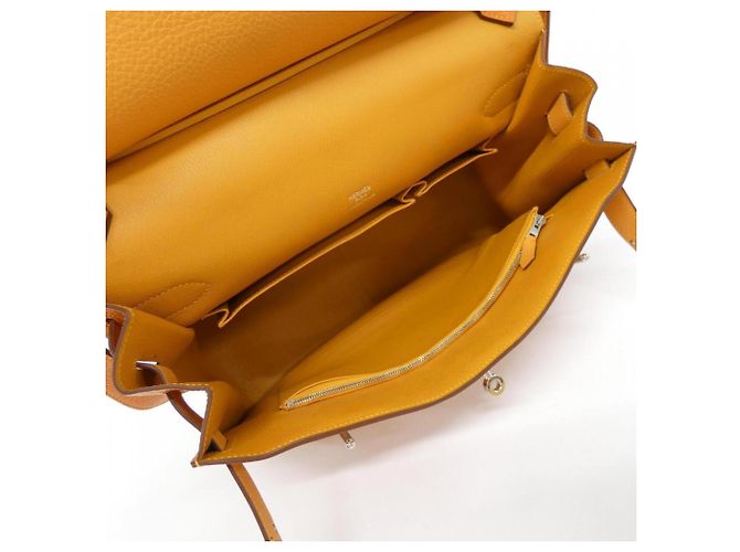 Hermès Borsa a tracolla Hermes Jypsiere Eclat 34cm Arancione Senape - vista 9