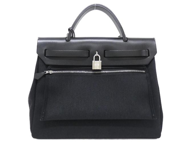 Hermès Borsa Hermes Herbag Zip PM Nero - vista 2