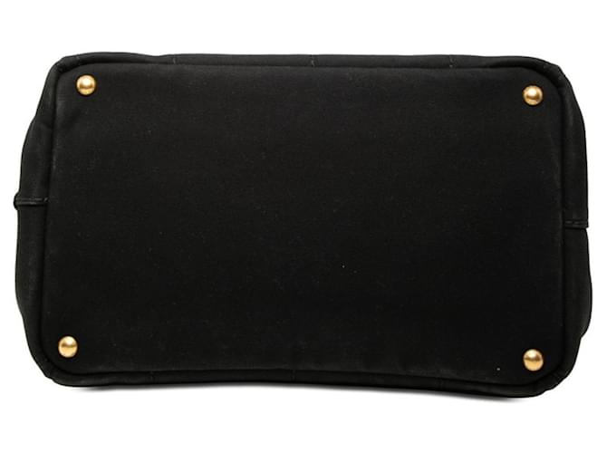 Prada Black Canapa Handtasche Tote Medium Schwarz - Ansicht 3