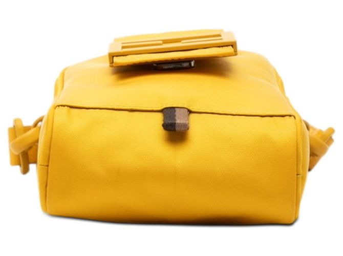 Borsa a tracolla porta telefono con logo FF Fendi Giallo - vista 3