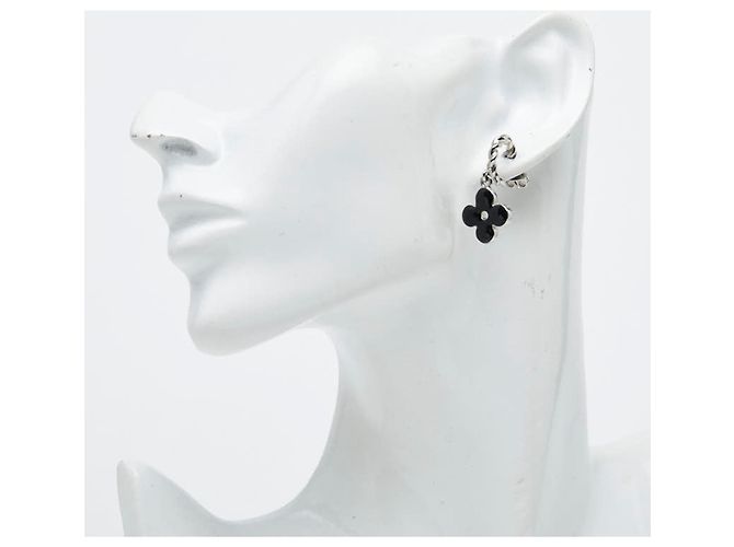 Louis Vuitton Set di orecchini Sweet Monogram Nero Argento - vista 4