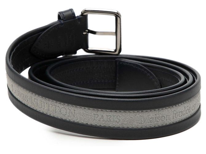 Louis Vuitton Men's Suede Leather Belt Brown Navy blue - view 3