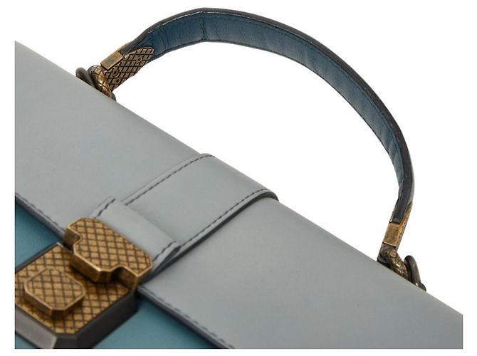 Borsa a mano Piazza Bottega Veneta Borsa a tracolla Blu chiaro - vista 10