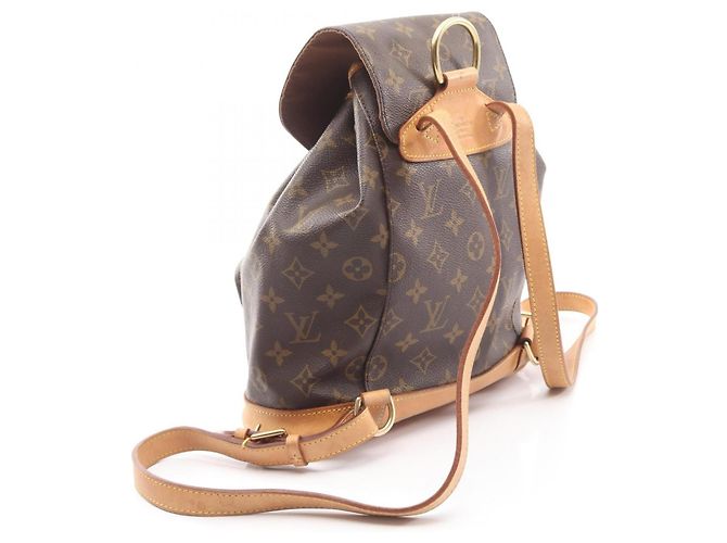 Zaino Louis Vuitton Montsouris MM Marrone - vista 2