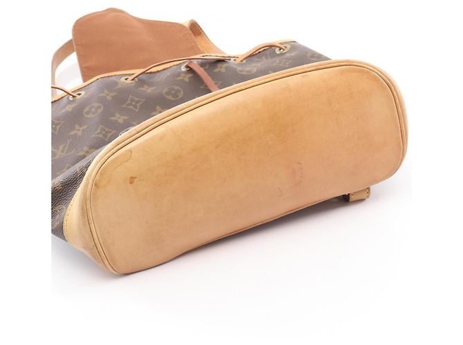 Zaino Louis Vuitton Montsouris MM Marrone - vista 6
