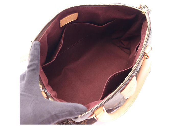 Borsa 2-Way Louis Vuitton Rivoli MM Marrone - vista 3