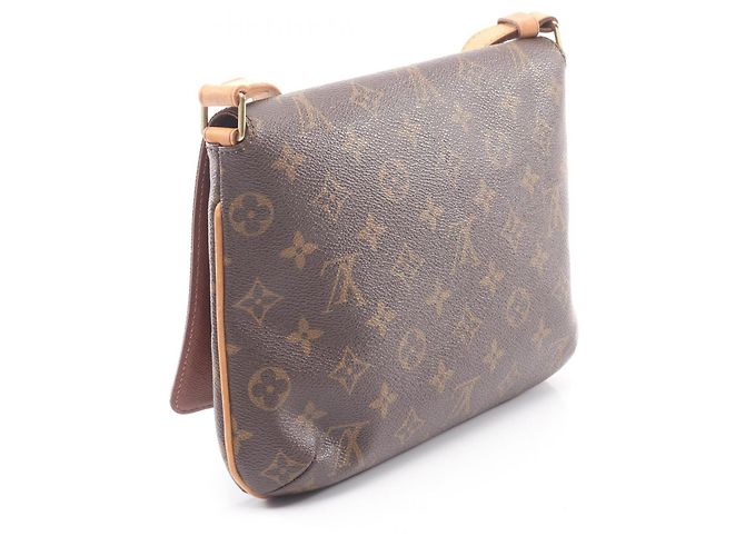Borsa a Spalla Louis Vuitton Musette Tango Marrone - vista 2