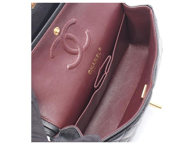 Borsa a tracolla Chanel Matelassé Double Flap Nero - vista 3